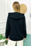 158563 Kapsonlu Fermuarli Cepli Sweatshirt